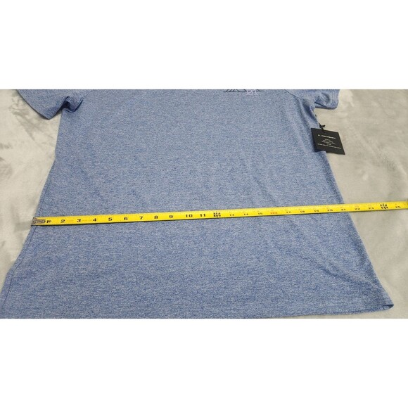 01 Algo Men's Size Large Blue Circular Mountain Performance Graphic T Shirt NWT - Picture 10 of 10